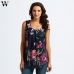 Women Printed Floral Crop Top Short Sleeveless Tank Top Blouse  6.12