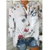 Women Shirts Autumn Casual V-Neck White Chiffon Blouse Women Top Camisa Feminina Long Sleeve Ladies Print Blouse Femme Shirt