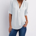 Women Shirts Summer Autumn Casual V-neck Chiffon Blouse Women Top Camisa Feminina Long Sleeve Black White Ladies Blouses Shirt