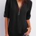 Women Shirts Summer Autumn Casual V-neck Chiffon Blouse Women Top Camisa Feminina Long Sleeve Black White Ladies Blouses Shirt