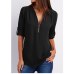 Women Shirts Summer Autumn Casual V-neck Chiffon Blouse Women Top Camisa Feminina Long Sleeve Black White Ladies Blouses Shirt