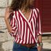 Women Striped Blouse Shirt Long Sleeve Blouse V-neck Shirts Casual Tops Blouse et Chemisier Femme Blusas Mujer de Moda 2019