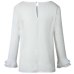 Women's Blouse Ladies Ruffle Frill Shirt  Long Sleeve Perspectived Casual High Street  Top Shirt Blouse S-XL