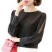 Womens Blouses Shirt Summer Hollow Out Lace Tops and Blouses Geometry Casual For Work Blusas White Pink 9/10 Sleeve Women