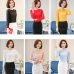 Womens Blouses Shirt Summer Hollow Out Lace Tops and Blouses Geometry Casual For Work Blusas White Pink 9/10 Sleeve Women