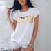 Womens Casual Short Sleeve Tops Summer Vogue Slogan Printed Tee shirt femme fashion harajuku tumblr Blouse blusa feminina