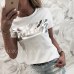 Womens Casual Short Sleeve Tops Summer Vogue Slogan Printed Tee shirt femme fashion harajuku tumblr Blouse blusa feminina