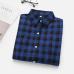 Women's Shirts 2018 Autumn and Winter female shirt plaid shirt women slim long sleeve cotton Blouse top female outerwear