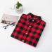 Women's Shirts 2018 Autumn and Winter female shirt plaid shirt women slim long sleeve cotton Blouse top female outerwear