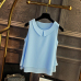 Women's blouses 2019 New sleeveless Peter pan Collar shirt For Women Chiffon Blouse  Summer Casual Plus size 5XL Female Tops