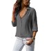 Work Wear White Blouse Tops Plus Size Long Sleeve V-Neck Formal Elegant Ladies Shirts 2019 Spring Summer Chiffon Office Blouse