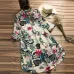 ZANZEA 2019 Plus Size Shirt Women Floral Blouse Female Casual Button Shirts Vintage Linen Blusas Bohemian Tops Chemise Vestidos