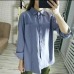 ZHISILAO Chic Solid Shirts Long Sleeve Cotton Linen Blouse Plus Size Shirts Oversize White Blouse Maxi Boyfriends Chemisier