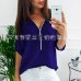 Zipper Short Sleeve Women Shirts 2019 Sexy V Neck Solid Womens Tops And Blouses Casual Tee Shirts Tops Female Clothes Plus Size