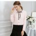 ih New Spring Autumn Tops Office Ladies Blouse Fashion Long Sleeve Bow Slim White Shirt Female Cute Bodycon Work Blouses Blusas