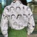 nvyou gou Fashion Character Printed Blouse Women Graffiti Blouses Streetwear  Turn Down Collar Long Sleeve Cotton Loose Shirt