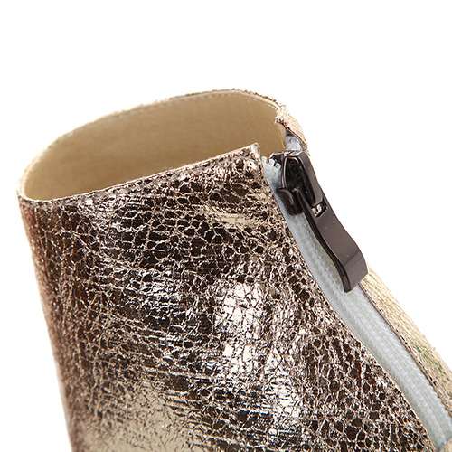 Trendy Round Peep Toe Color-block Patchwork Stiletto Super High Heel Green PU Pumps