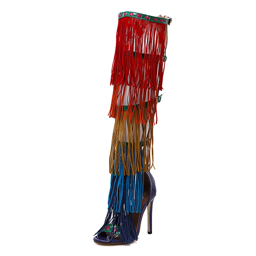  Suede Stiletto Super High Fashion Sandals