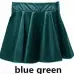 1pcs/lot free shipping european style woman fashion faux leather skirt Pleated Short Mini Skirt 4size 4color