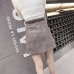 2017 New Autumn Skirts Womens Fashion Plaid Skirt Femme Single Breaste Faldas Female Casual Brown Gray Xadrez Women Skirt