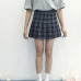 2017 New Spring high waist ball pleated Plaid a-line sailor skirts Harajuku Tutu skirt Large Size Japanese school uniform