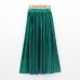 2018 Casual Pleated Maxi Skirt Long Women Skirt Mid-calf Beach Metallic Vintage High Waist Mid Skirts Midiskirt Lavender