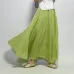 2018 Fashion Design Summer Women Skirt Linen Cotton Vintage Long Skirts Elastic Waist Boho Beige Pink Maxi Skirts Faldas Saia