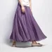 2018 Fashion Design Summer Women Skirt Linen Cotton Vintage Long Skirts Elastic Waist Boho Beige Pink Maxi Skirts Faldas Saia