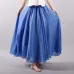 2018 Fashion Design Summer Women Skirt Linen Cotton Vintage Long Skirts Elastic Waist Boho Beige Pink Maxi Skirts Faldas Saia