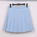 2018 High Waist Lolita Denim Pleated skirts Harajuku girls A-line Mini Sailor Skirt Large Size Japanese school uniform Skirts