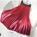 2018 High Waist Women Long Skirt White Pleated Skirts Fashion Design Top Brand Women Skirts Female Long Skirts Faldas Saia Midi