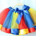 2018 New Fashion Kids Mother and Daughter Summer Rainbow High Waist Tutu Skirt Party Matching Outfits