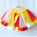 2018 New Fashion Kids Mother and Daughter Summer Rainbow High Waist Tutu Skirt Party Matching Outfits