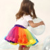 2018 New Fashion Kids Mother and Daughter Summer Rainbow High Waist Tutu Skirt Party Matching Outfits