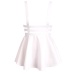 2018 New Retro Mini Skater Cute Women Suspender Clothes Straps High Waist Skirt