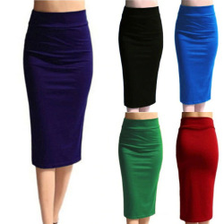 2018 New Women Skirt Mini Bodycon Skirt Office Women Slim Knee Length High Waist Stretch Sexy Pencil Skirts Jupe Femme AQ801944