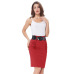 2018 Sexy party pencil Skirts Womens Business Work Office Skirt sashes High Waist Elastic Bodycon Slim Fitting Ladies Skirts