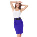 2018 Sexy party pencil Skirts Womens Business Work Office Skirt sashes High Waist Elastic Bodycon Slim Fitting Ladies Skirts