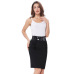 2018 Sexy party pencil Skirts Womens Business Work Office Skirt sashes High Waist Elastic Bodycon Slim Fitting Ladies Skirts