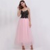 2018 Spring Fashion Womens Lace Princess Fairy Style 4 layers Voile Tulle Skirt Bouffant Puffy Fashion Skirt Long Tutu Skirts