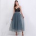 2018 Spring Fashion Womens Lace Princess Fairy Style 4 layers Voile Tulle Skirt Bouffant Puffy Fashion Skirt Long Tutu Skirts