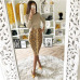 2018 Summer Style Pencil Skirt Women High Waist Snake Skin Skirts Vintage Elegant Bodycon Snake Skin Knee Length Skirt