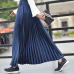 2018 Women Long Pleated Skirt High Waist Women White Long Skirt Female Autumn High Quality Vintage Women Maxi Skirt Saia