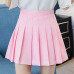 2018 korean style solid color high waist skirt plus size harajuku women mini skirts ladies sexy white skirt women summer skirts