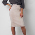 2019 Fashion Women Skirts Summer Plus Size Knee-Length Pencil Skirt Female Suede Split Skirts Jupe Femme Faldas Mujer