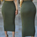 2019 New Sexy Women Lady Skirts Sexy Bodycon Solid High Waist Bodycon Straight Stretch Pencil Midi Skirt Solid Long Skirts