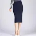 2019 Spring Autumn Long Pencil Skirts Women Sexy Slim Package Hip Maxi Skirt Lady Winter Sexy Chic Wool Rib Knit midi Skirt Saia