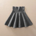 2019 Spring Autumn New Women Skirt Knitting Woolen Midi Skirt Ladies High Waist Casual Pleated Elastic Flared Skirts Womens