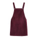 2019 Spring Autumn Vest Retro Corduroy Skirts Ladies Suspender Sleeveless Burgundy Skirts Square Neck Pocket Slim Casual Skirt