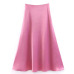 2019 Spring Summer Cute Silk Pink Skirt Womens High Waist Long Skirt Irregular Hem Bottoms A Line Falda Saia Lady Streetwear